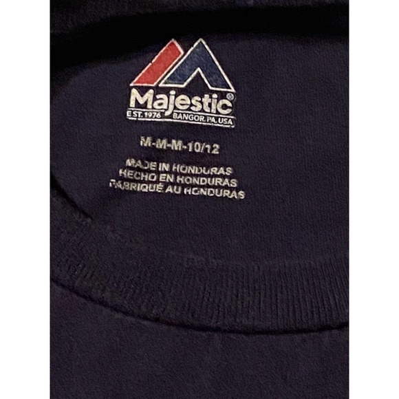 Atlanta Braves Majestic MLB Baseball Tee Shirt Size Boys Medium - Picture 3 of 12